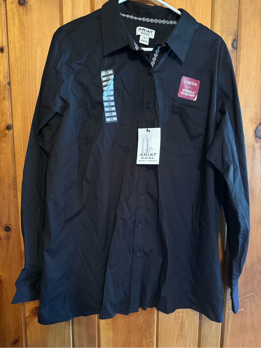 Ariat Black Long-Sleeve Button-Down Shirt